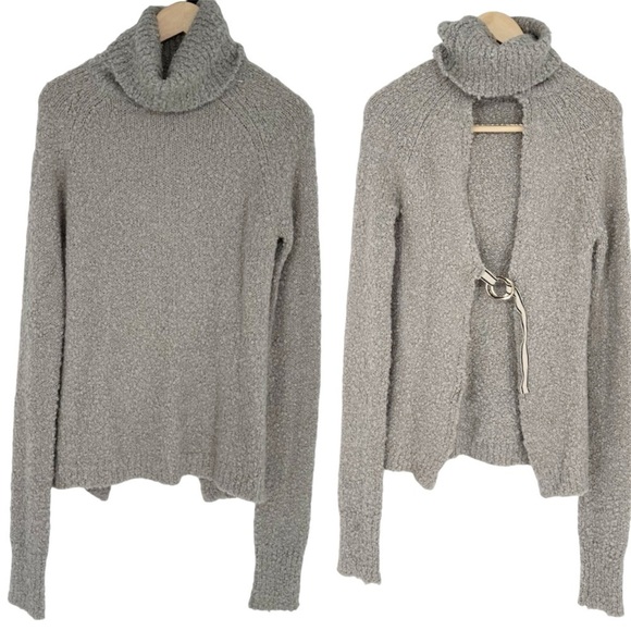 Anna Quan Sweaters - Anna Quan Turtleneck Open Back Wool Sweater
